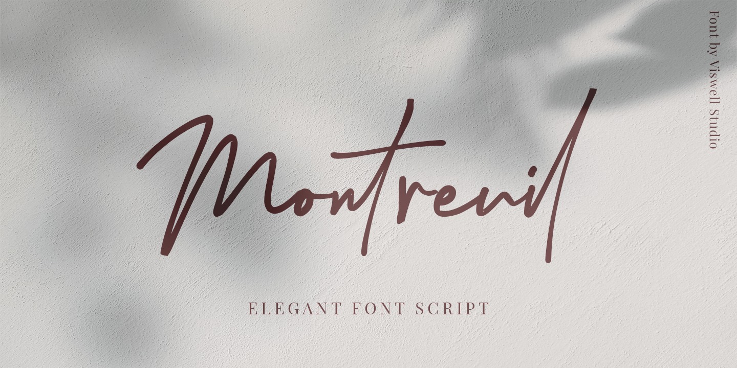 Пример шрифта Montreuil Regular